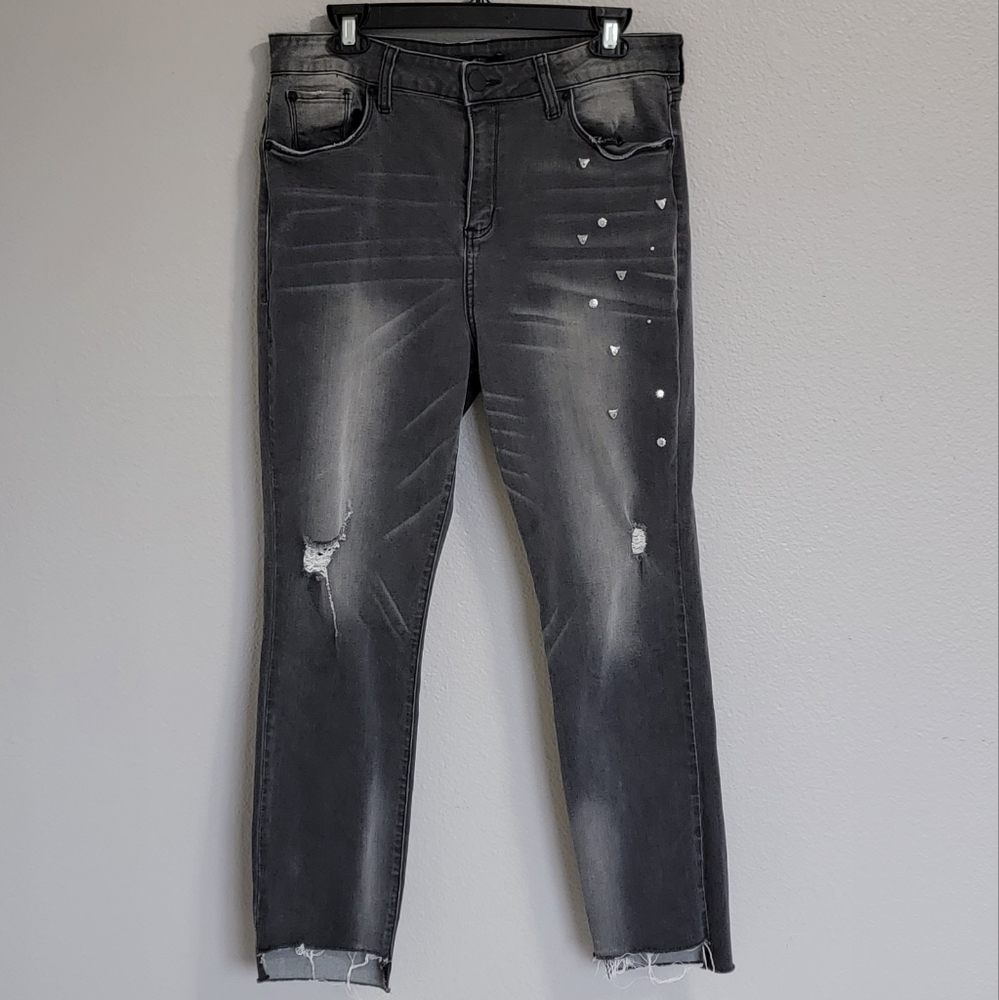 STS BLUE ASHLEY HIGH RISE BLACK JEANS/  SIZE 32.